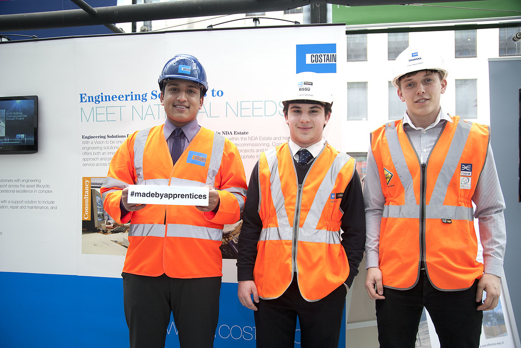 Apprentices at the Science and Manufacturing Showcase at Department for Business, Innovation and Skills